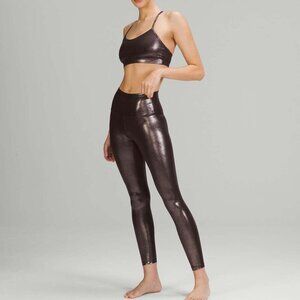 Lululemon Align High-Rise Pant 25" *Shine Radiate Foil Print French Press Size 8